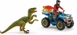 Quad med ranger og dinosaurer