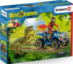 Quad med ranger og dinosaurer