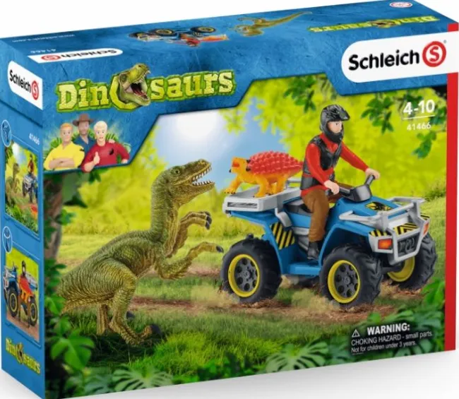 Quad med ranger og dinosaurer