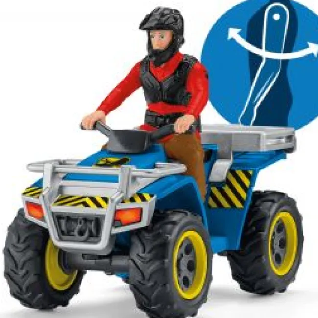 Quad med ranger og dinosaurer