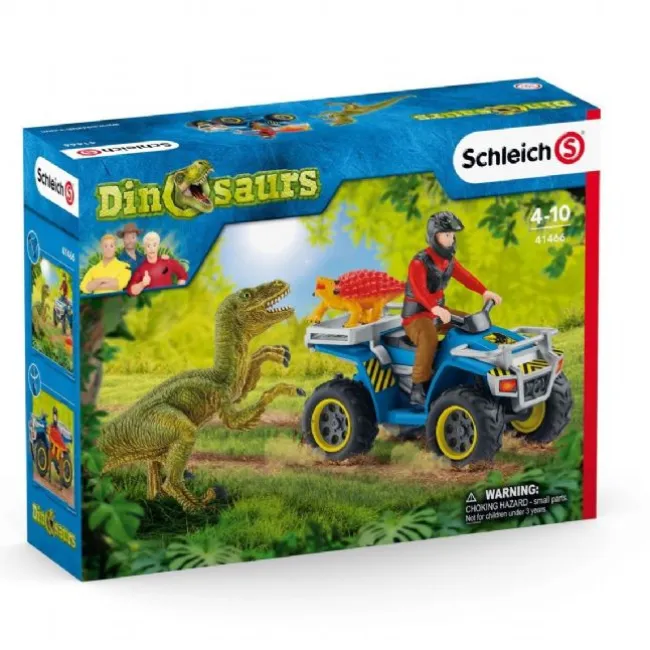 Quad med ranger og dinosaurer