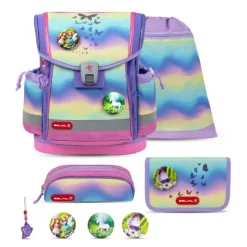 Rainbow Skoletaske med 5 Dele