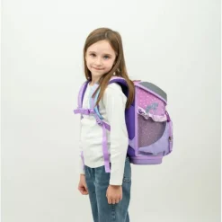 Rainbow Unicorn Skoletaske med 4 Dele