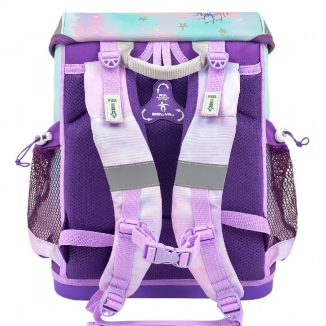 Rainbow Unicorn Skoletaske med 4 Dele