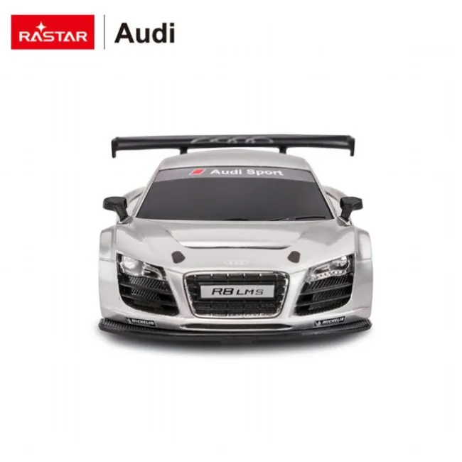 Rastar R/C 1:24 Audi R8 Sølvfarvet