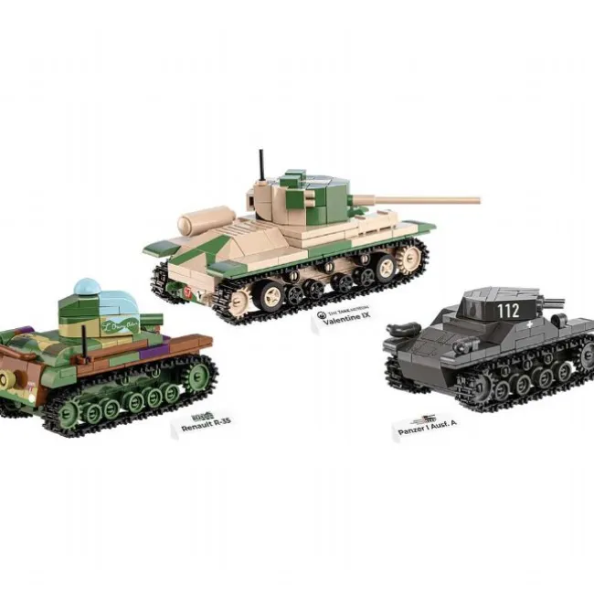Renault R35 - Valentine IX - Panzer I