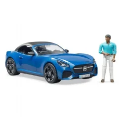 Roadster med fører, blå