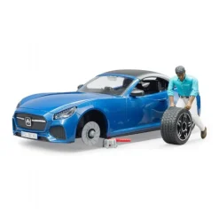 Roadster med fører, blå