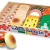 Sandwichsæt i træ