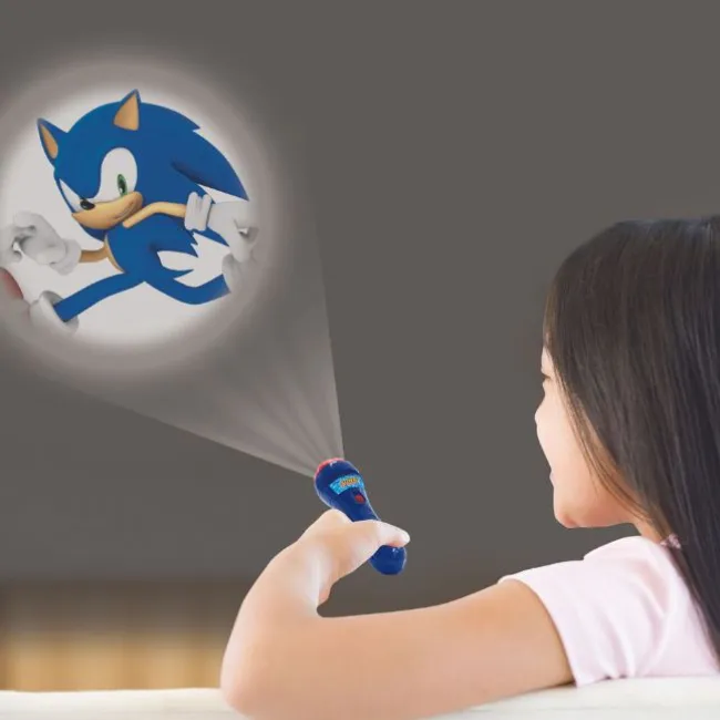 Sonic Lommelygte med Projektor