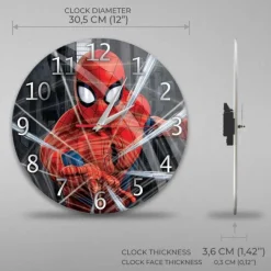 Spiderman Black Analogt Vægur