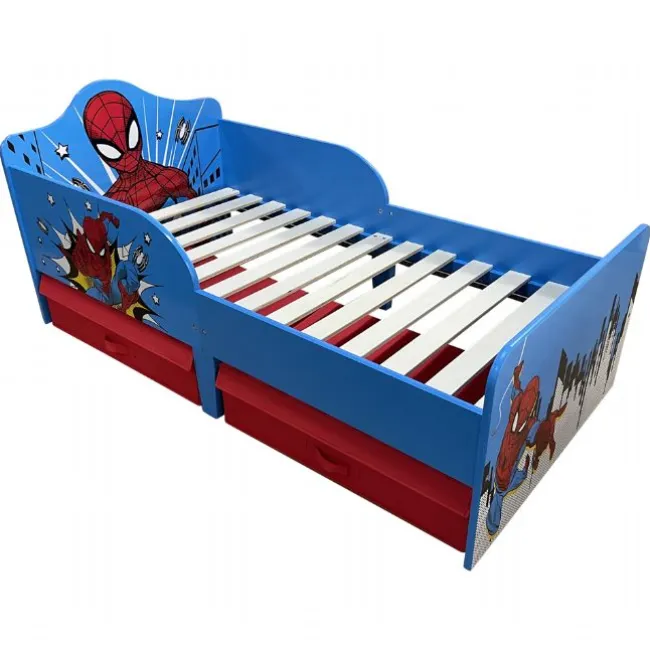 Spiderman juniorseng m. stof skuffer