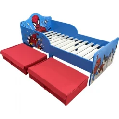 Spiderman juniorseng m. stof skuffer