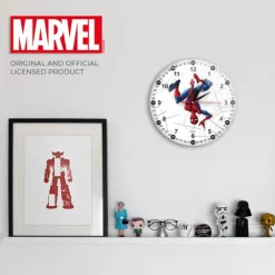 Spiderman White Analogt Vægur