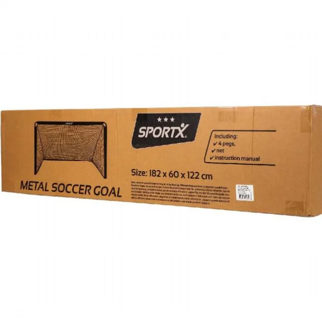 SportX Metal Fodboldmål 182x60x122 cm