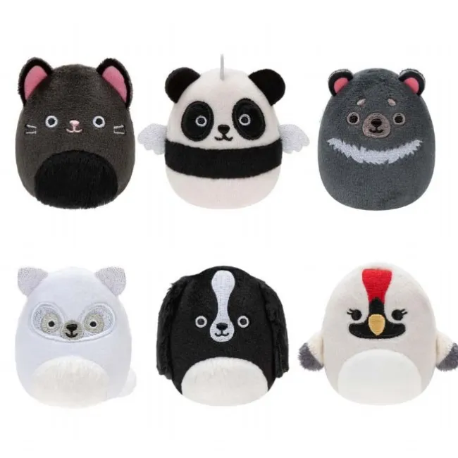 Squishville 6pack Black and White Squad
