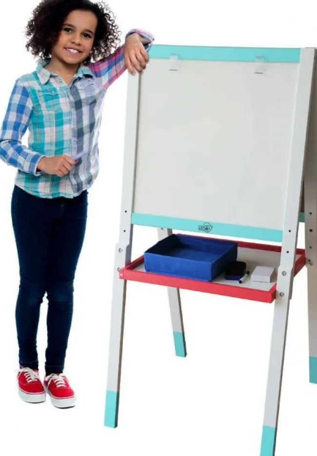 Staffeli med tavle og whiteboard lys