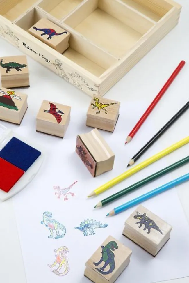Stempler med dinosaurmotiver
