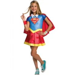 Supergirl Deluxe udklædning 140 cm