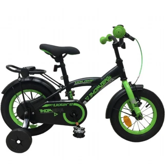 Thombike Børnecykel 12 tommer Sort Grøn