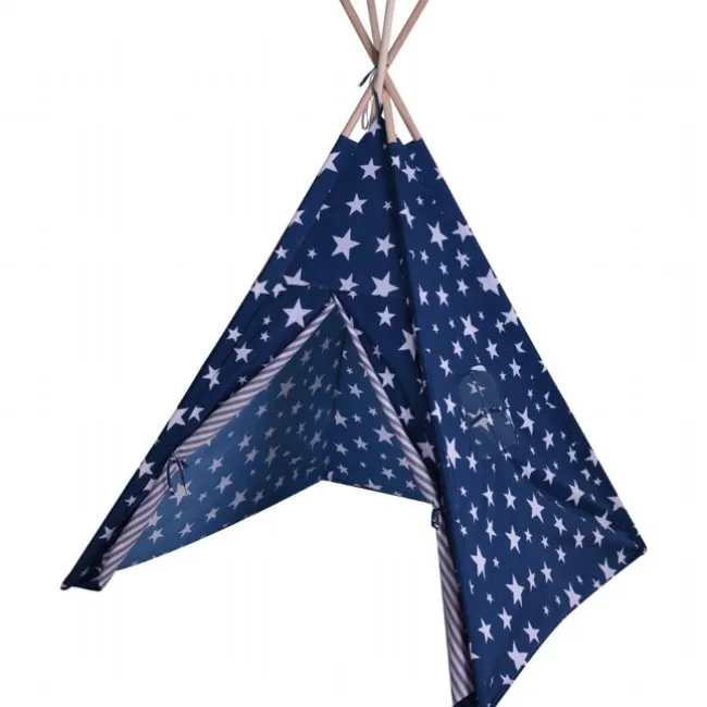 Tipi Legetelt 130x160 cm Blå