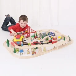Togsæt med remise 130 dele