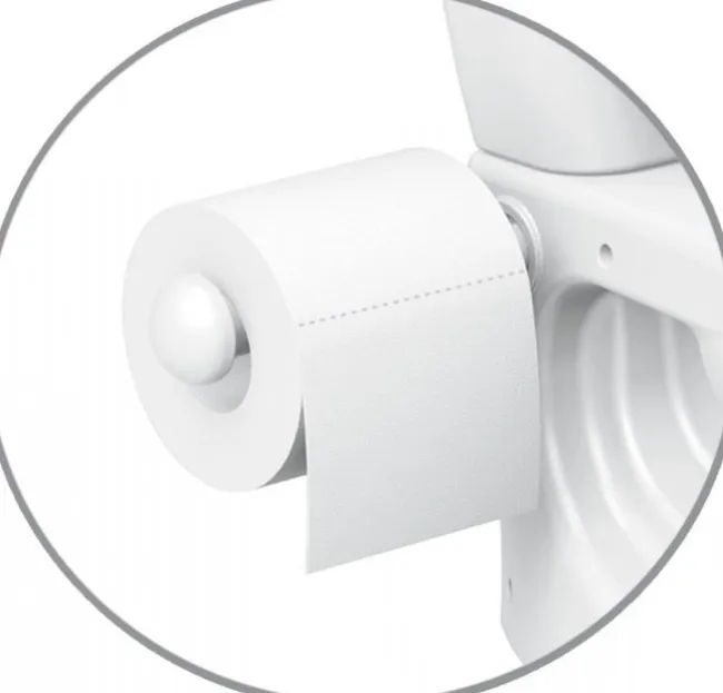 Toilet træner med lyd, hvid
