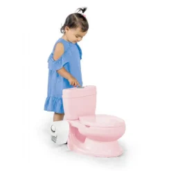 Toilet træner med lyd, Lyserød