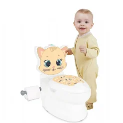 Toilet træner med lys og lyd, Kat