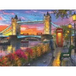 Tower Bridge ved Solnedgang 1000 brikker