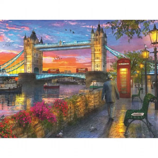 Tower Bridge ved Solnedgang 1000 brikker