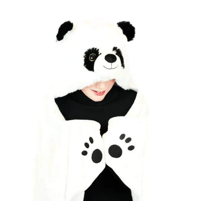 Tæppe med hætte, panda