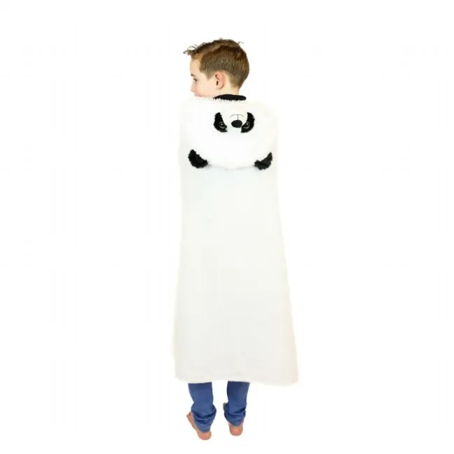 Tæppe med hætte, panda