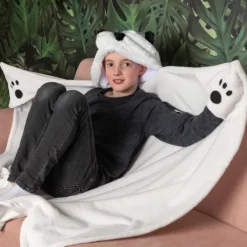 Tæppe med hætte, panda