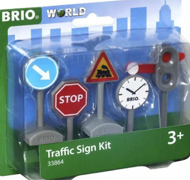 Trafikskilte, sæt med 5 stk.