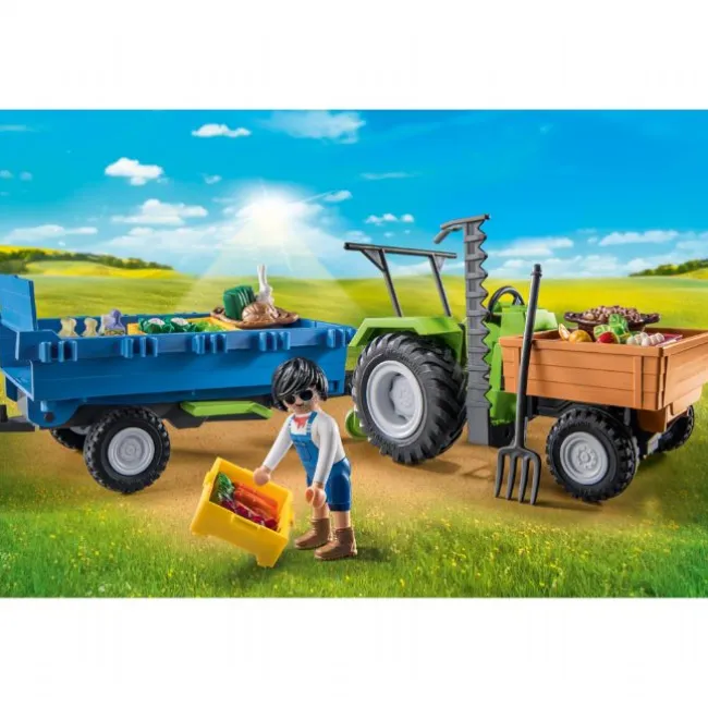 Traktor med anhænger