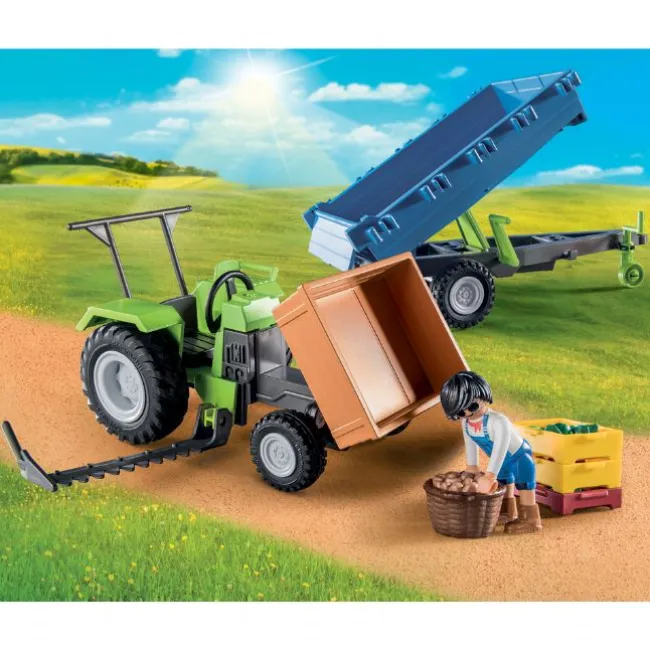 Traktor med anhænger