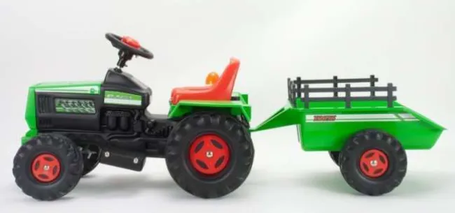 Traktor med hænger Elbil 6V