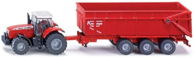 Traktor med M.F trailer 1:87