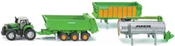 Traktor med trailer sæt 1:87