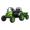 Traktor m. trailer 12V Grøn