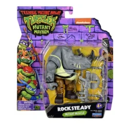 Turtles Mutant Mayhem Rocksteady Figur