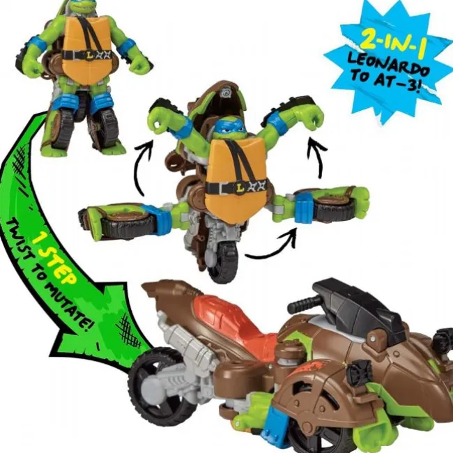 Turtles Twist N Mutate Leonardo Figur