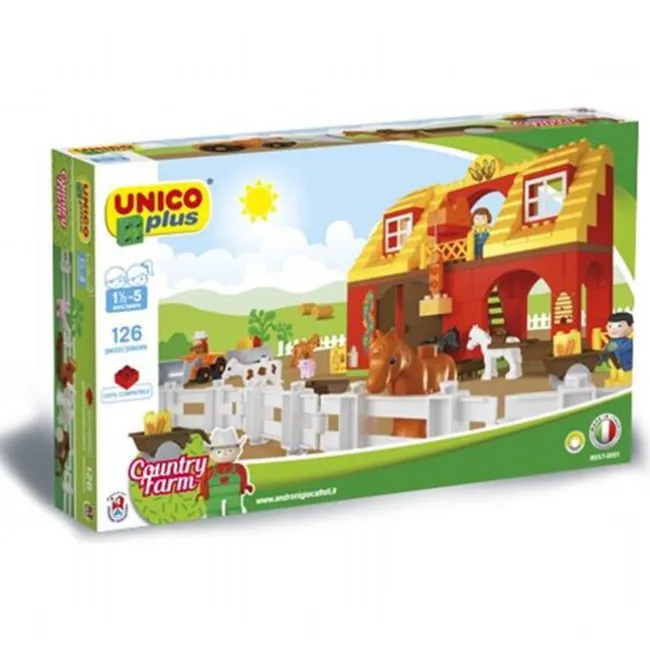Unico Byggeklodser Lade med 126 Dele