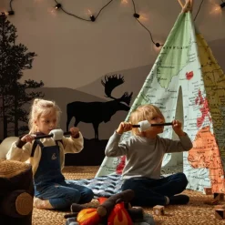 Verdenskorts Tipi flerfarvet