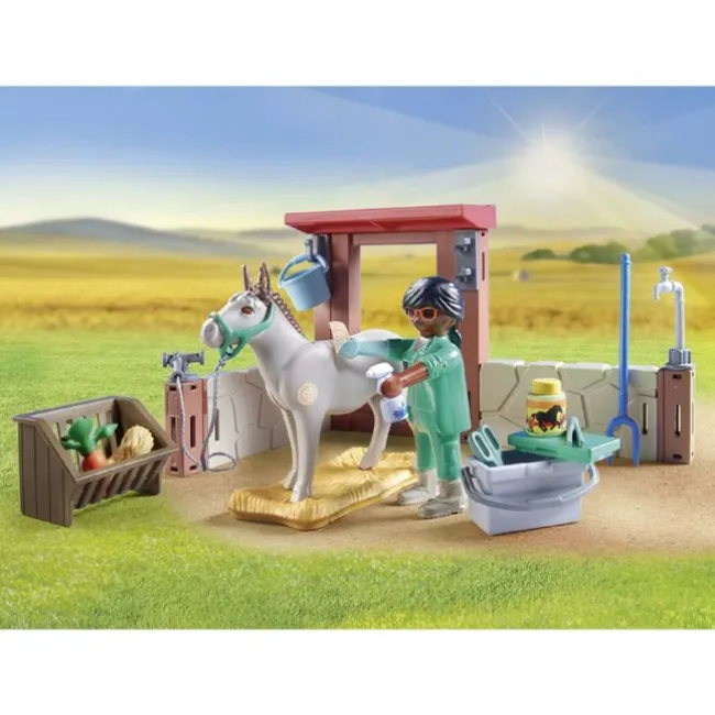 Veterinærmission med æslerne