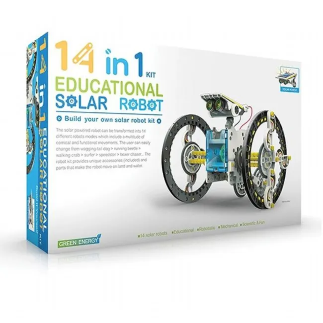 Videnskabsbyggesæt - 14-i-1 solrobot