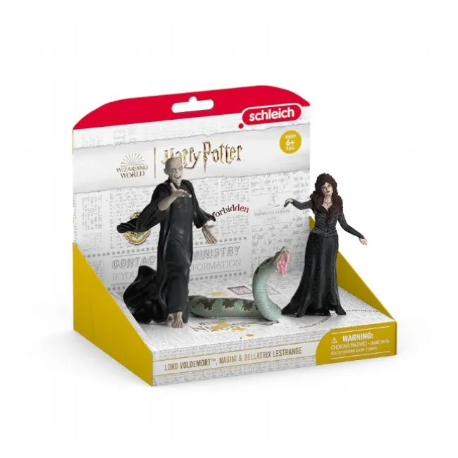 Voldemort,Nagini og Bellatrix Lestrange