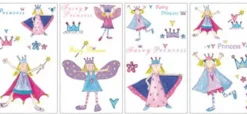 Wallstickers Prinsessemotiver