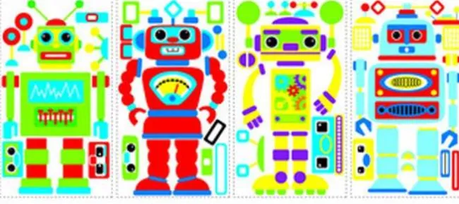 Wallstickers Robotter